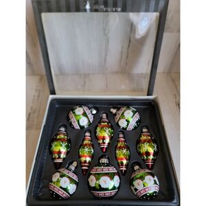 Radko santa claus celebration collection ornament Xmas glass